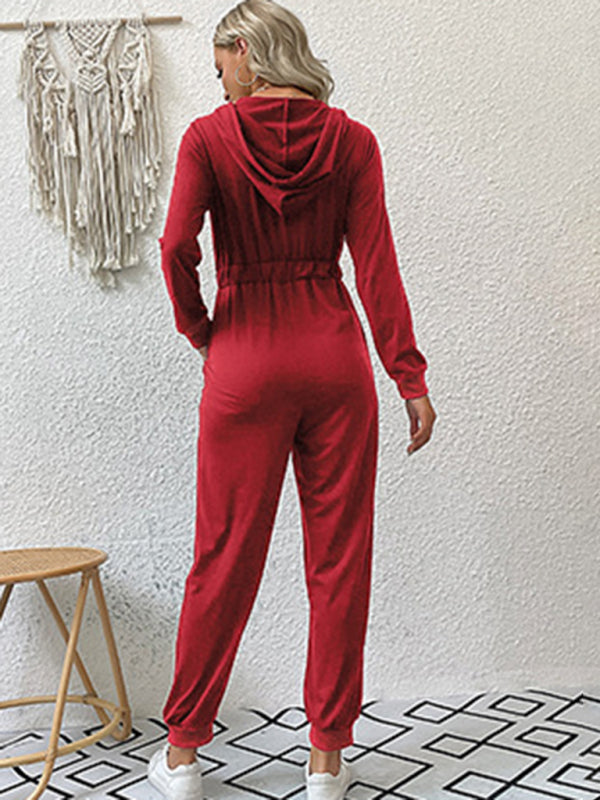 Blue Zone Planet | Eva's Solid Color Workwear Jumpsuit BLUE ZONE PLANET