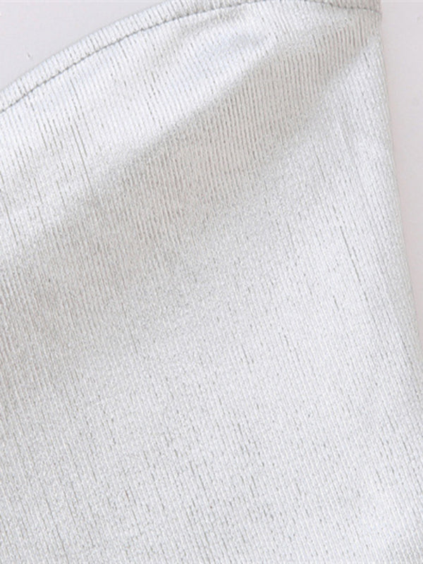 fashion all-match off-shoulder underwear knitted top kakaclo