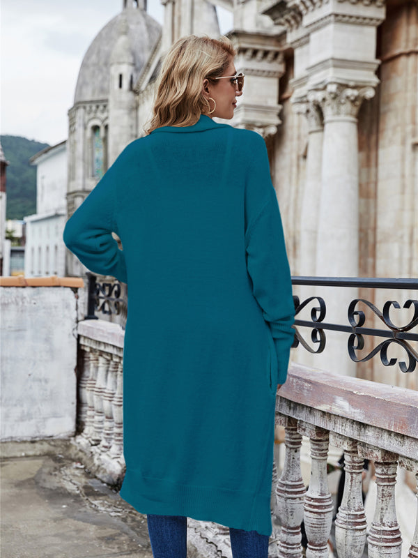 Long Style Personalized Fashion Temperament OL Tongle Knitted Jacket kakaclo