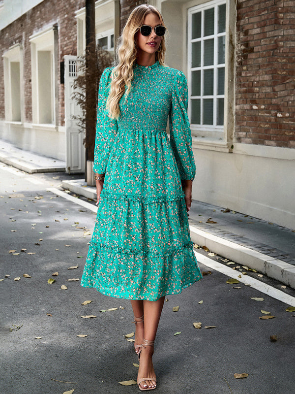 holiday floral earring dress kakaclo