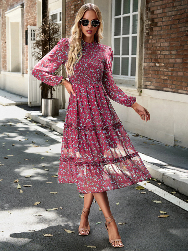 holiday floral earring dress kakaclo