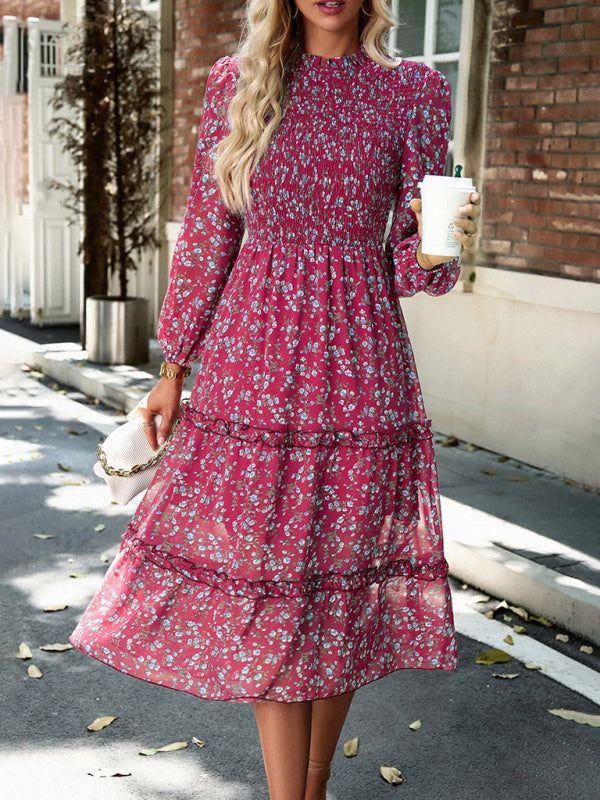 holiday floral earring dress kakaclo