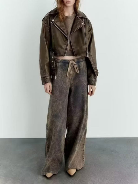 Street Fashion Washed Jacket Coat kakaclo