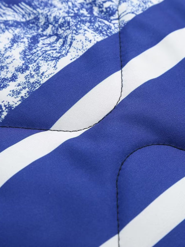 printed cotton-padded jacket with double pockets kakaclo