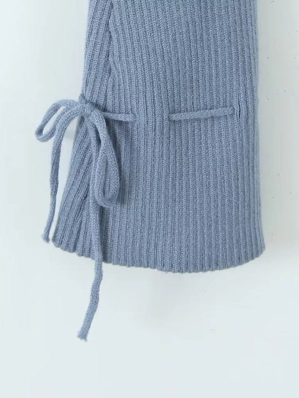 Lapel Long-sleeved Jacket + Color Matching Spaghetti Straps + Pleated Skirt kakaclo