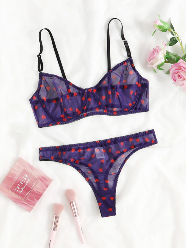 love mesh underwear set kakaclo