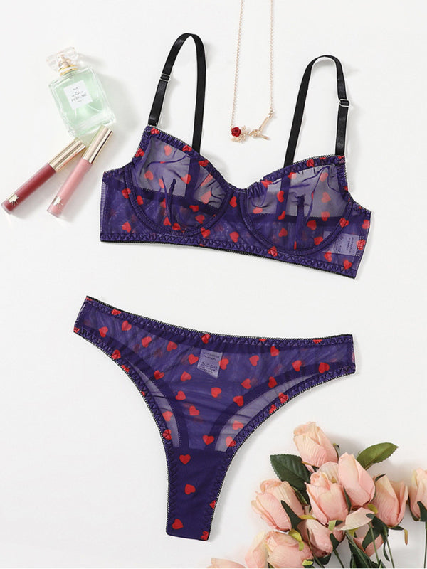 love mesh underwear set kakaclo