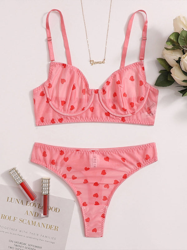 love mesh underwear set kakaclo