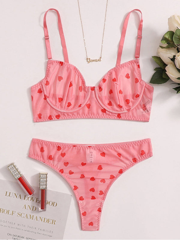 love mesh underwear set kakaclo
