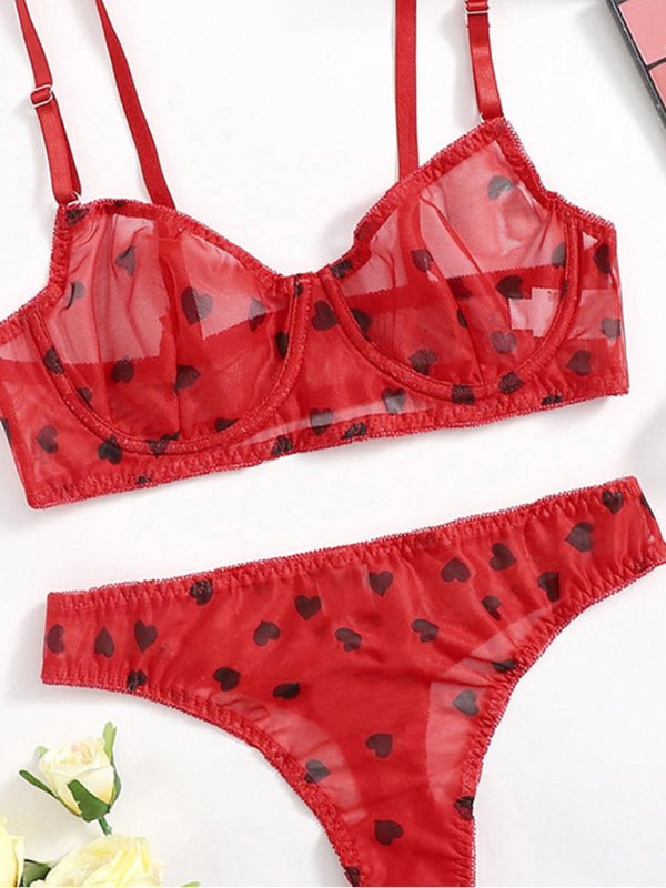 love mesh underwear set kakaclo