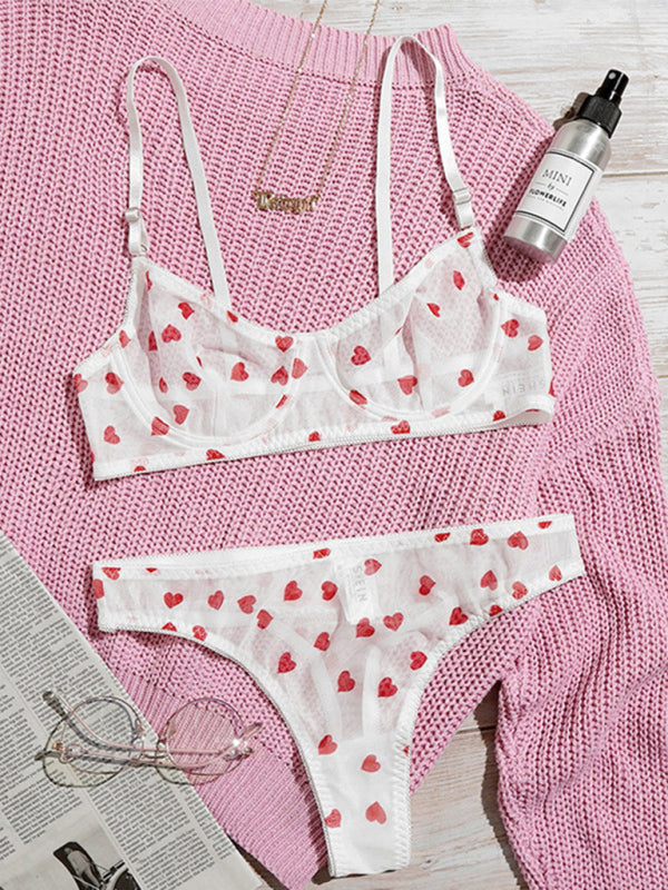 love mesh underwear set kakaclo