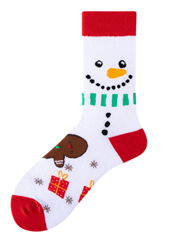 Blue Zone Planet | New mid-calf socks with Christmas fun patterns (a variety of colors to choose from) kakaclo