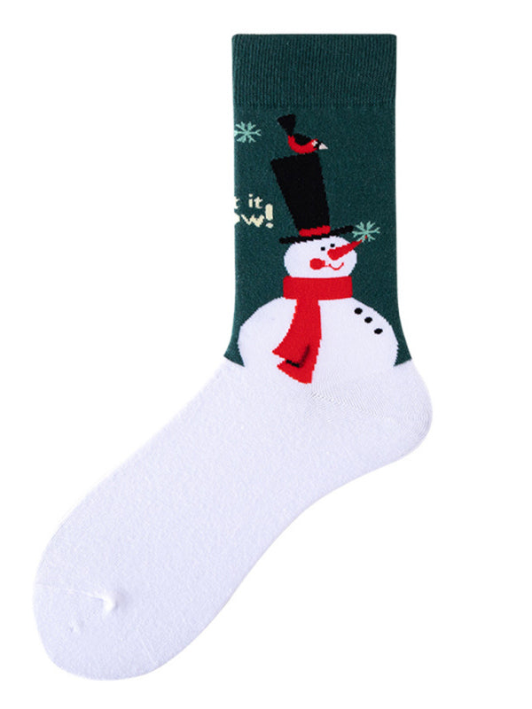 Blue Zone Planet | New mid-calf socks with Christmas fun patterns (a variety of colors to choose from) kakaclo