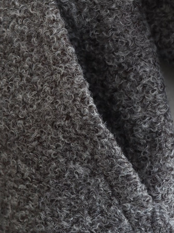 Loose jacket street Y2K stand collar concealed button jacket BLUE ZONE PLANET