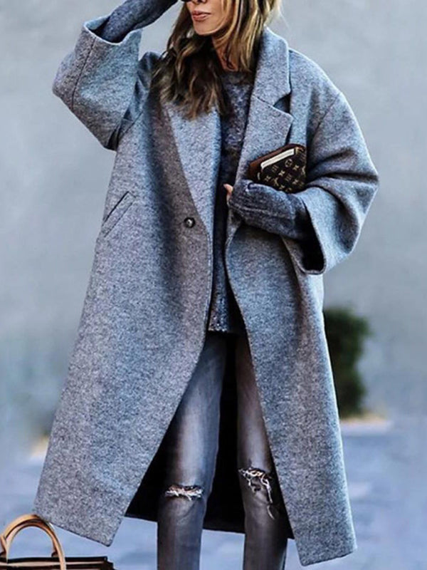 Blue Zone Planet | Ava's beltless lapel loose jacket BLUE ZONE PLANET