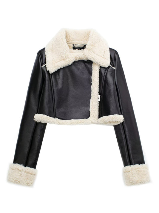 Reversible Short Motorcycle Jacket kakaclo