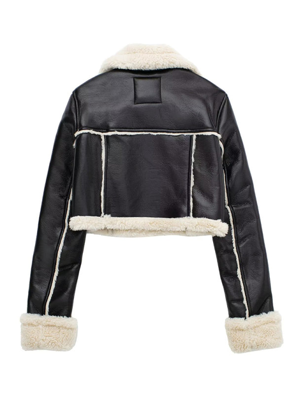 Reversible Short Motorcycle Jacket kakaclo