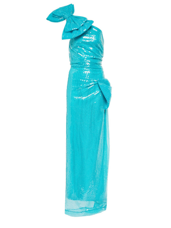 Blue Zone Planet | Hot diamond tube top sexy slim prom maxi dress BLUE ZONE PLANET