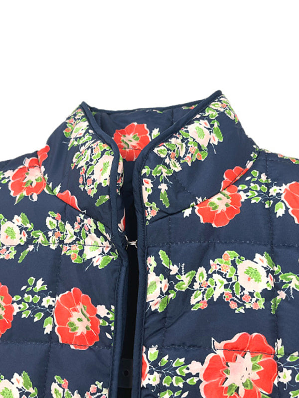 loose printed quilted jacket kakaclo
