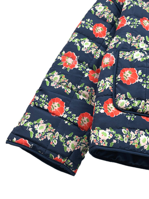 loose printed quilted jacket kakaclo
