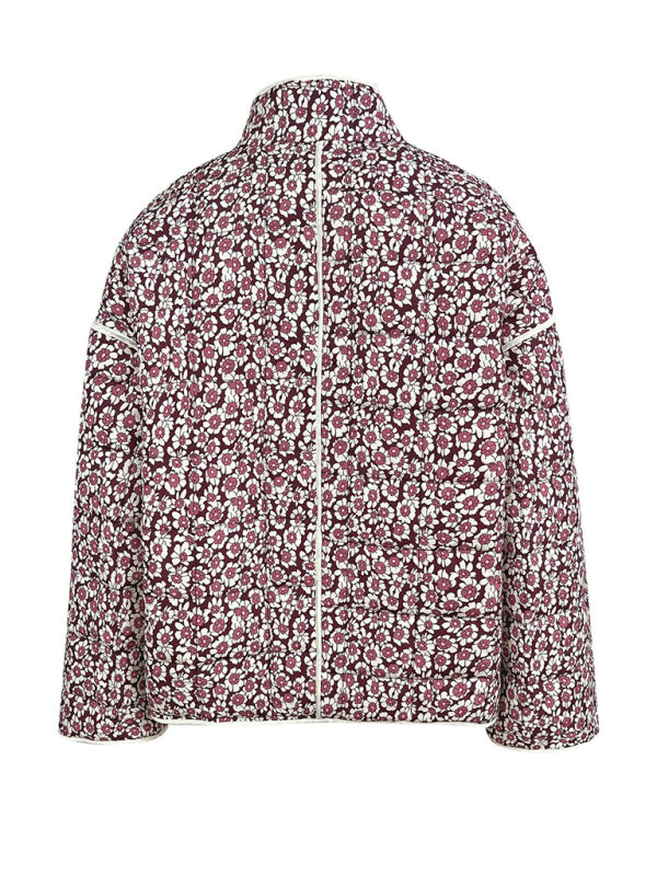 loose printed quilted jacket kakaclo