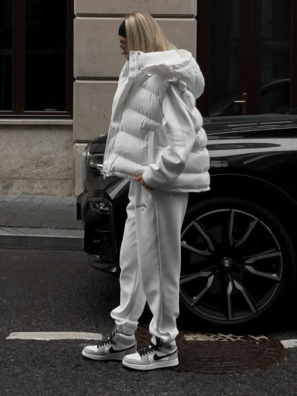sleeveless hooded down cotton vest jacket kakaclo
