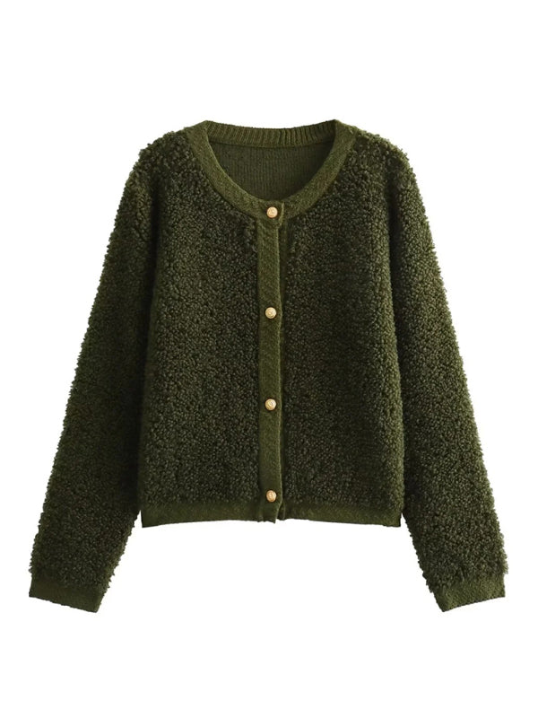 solid color short woolen jacket kakaclo