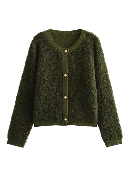 solid color short woolen jacket kakaclo