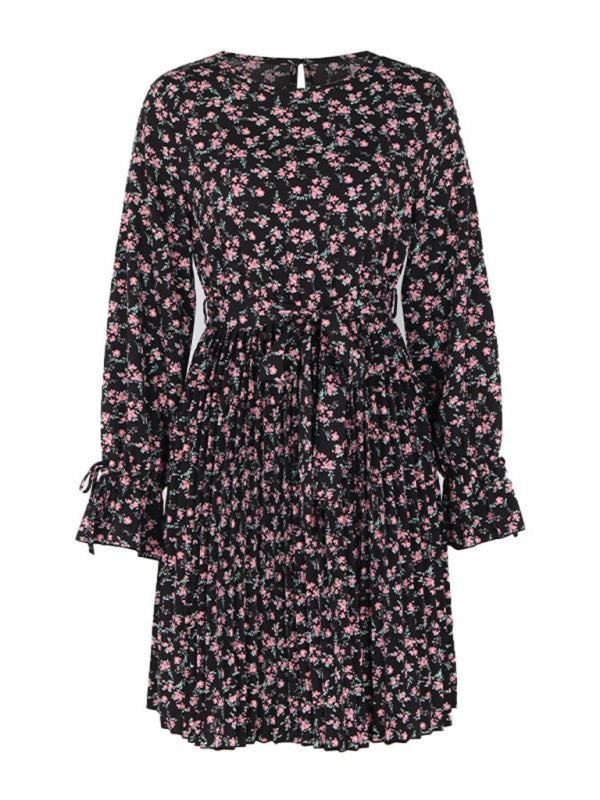 Women's new long sleeve printed dress kakaclo