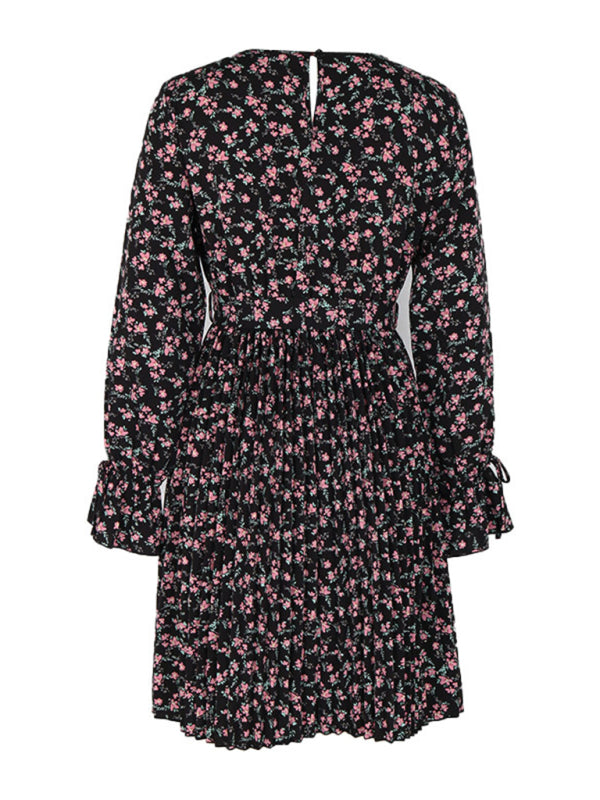 Women's new long sleeve printed dress kakaclo