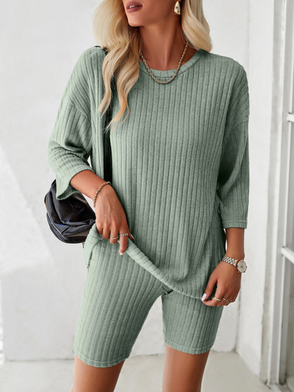 Bella's Round neck and mid-sleeve outfit set BLUE ZONE PLANET
