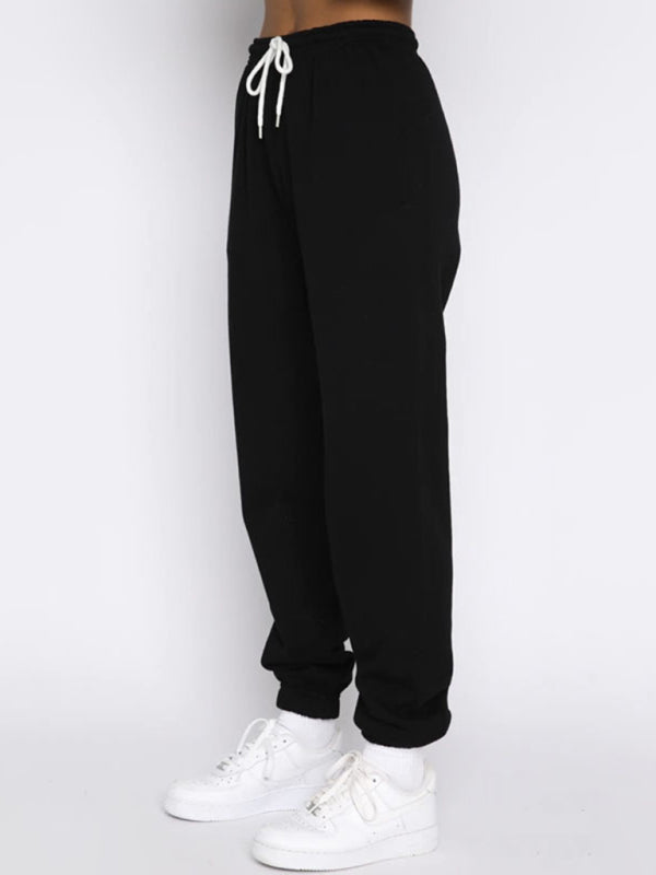 Blue Zone Planet | Women's new solid color stand-up collar zipper pullover long-sleeved sweatshirt and trousers suit kakaclo