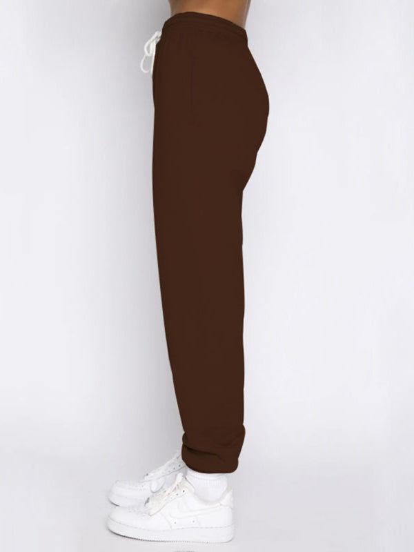 Blue Zone Planet |  Women's new solid color stand-up collar zipper pullover long-sleeved sweatshirt and trousers suit kakaclo