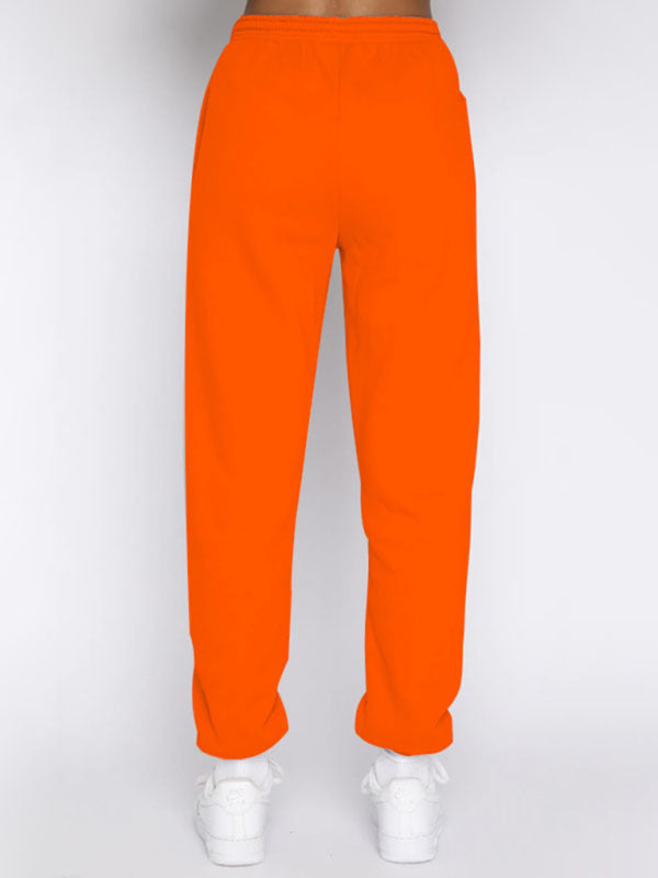 Blue Zone Planet | Women's new solid color stand-up collar zipper pullover long-sleeved sweatshirt and trousers suit kakaclo