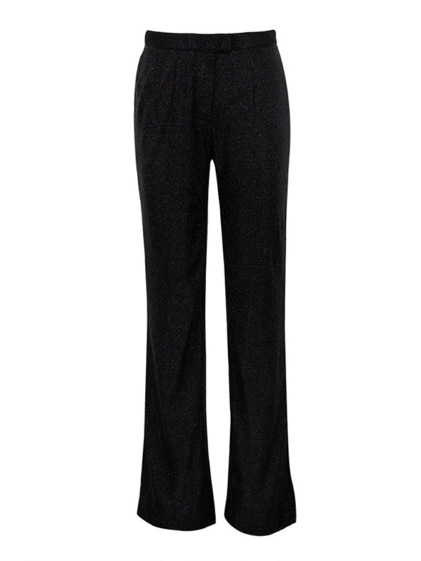 camisole, slim straight high-waisted pants, sequined jacket suit set (three-piece set) kakaclo