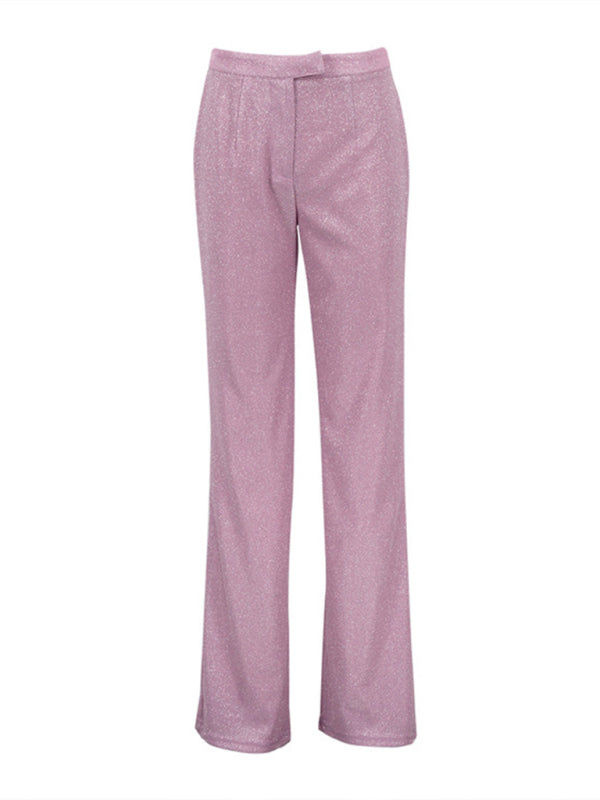 camisole, slim straight high-waisted pants, sequined jacket suit set (three-piece set) kakaclo