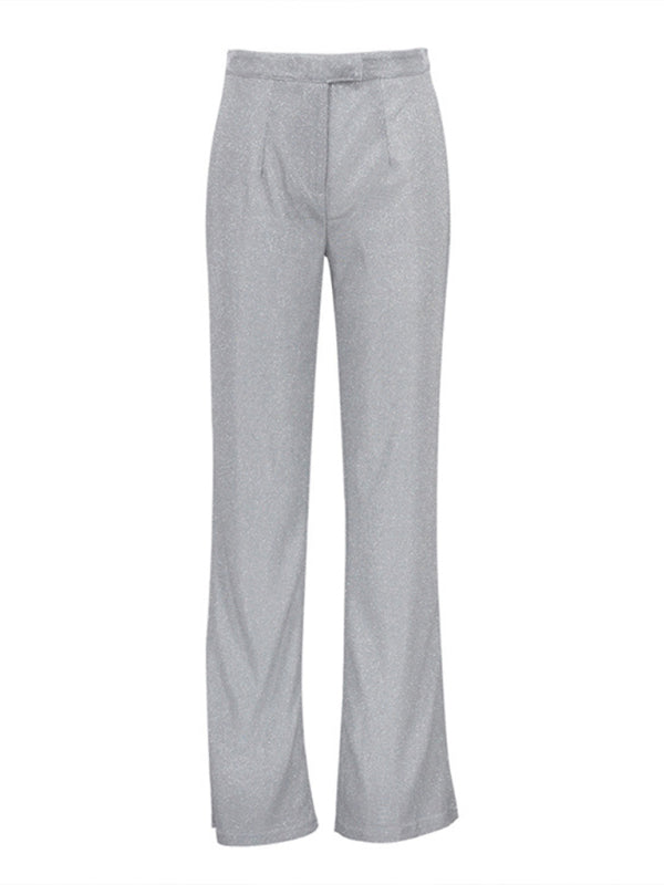 camisole, slim straight high-waisted pants, sequined jacket suit set (three-piece set) kakaclo