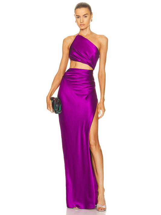 Blue Zone Planet |  Backless hollow strapless long dress with hip covering kakaclo