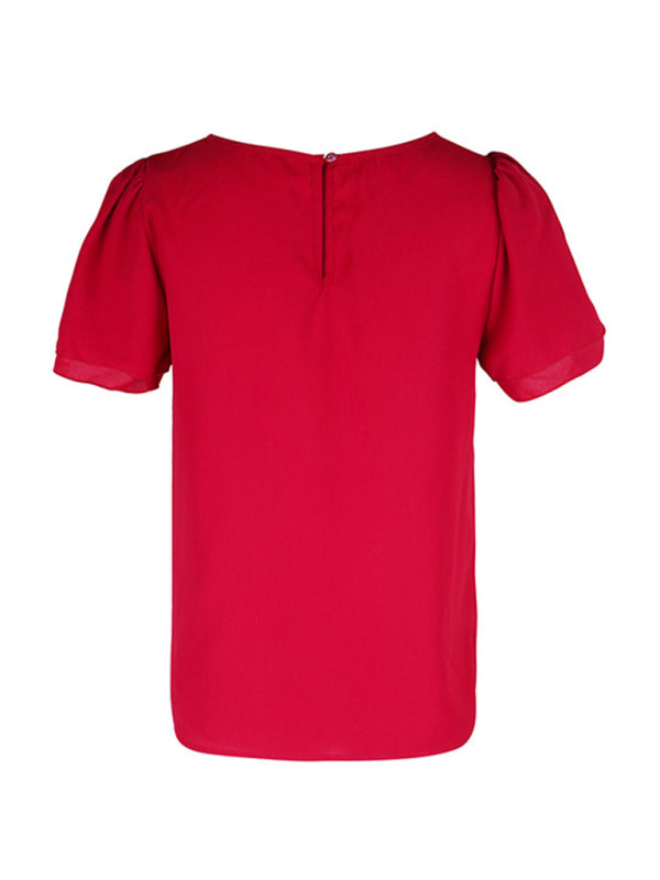Round Neck Short Sleeve Shirt BLUE ZONE PLANET