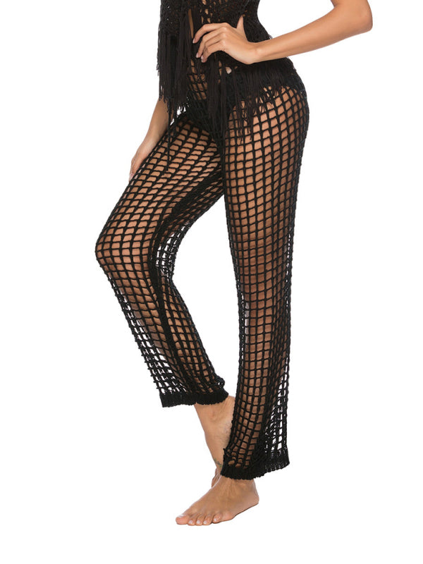 Feminine hollow trousers knitted beach pants kakaclo