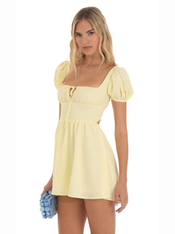 Blue Zone Planet | sleeveless high-end spaghetti strap French dress BLUE ZONE PLANET