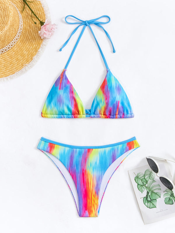 Blue Zone Planet | Gradient Backless Halter Neck Bikini BLUE ZONE PLANET