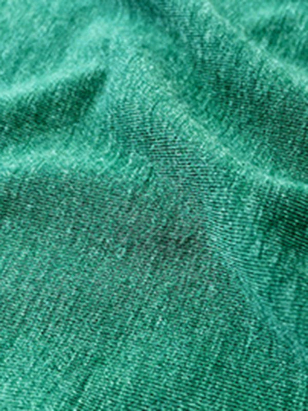 solid color short-sleeved V-neck T-shirt BLUE ZONE PLANET