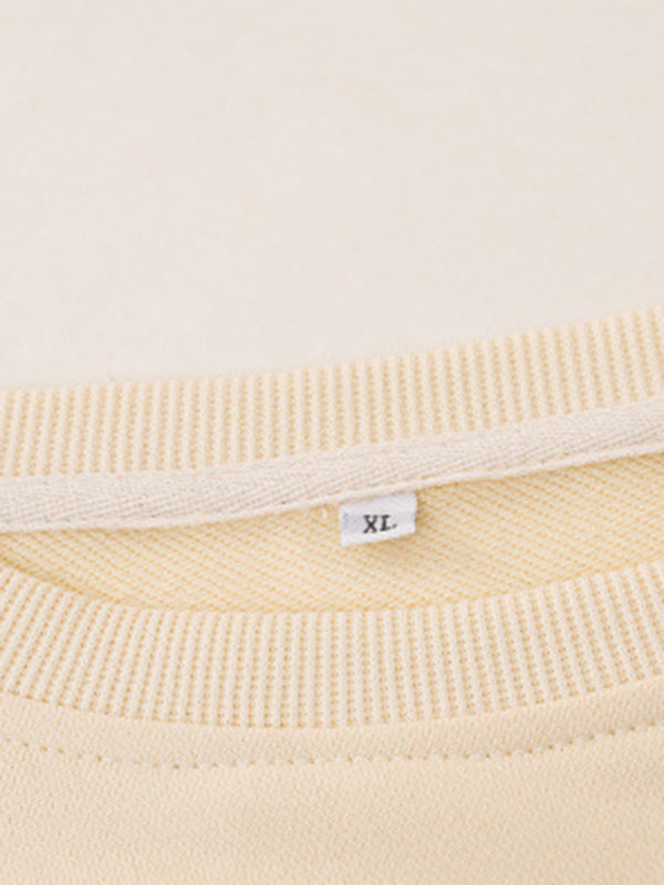 Blue Zone Planet | wholesale round neck beach bum letter sweatshirt BLUE ZONE PLANET