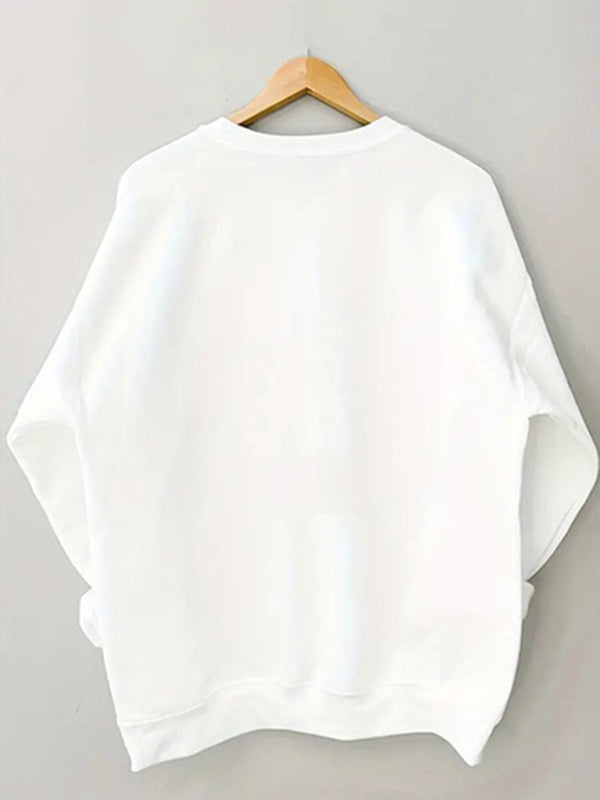 Blue Zone Planet |  wholesale round neck beach bum letter sweatshirt BLUE ZONE PLANET
