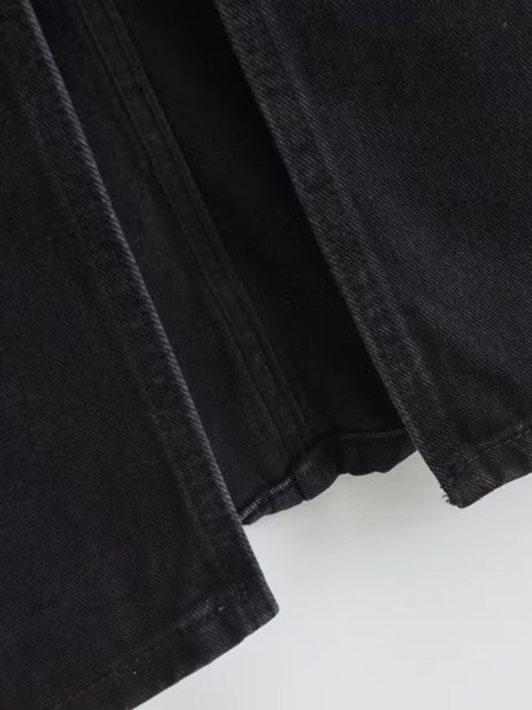 New high waist slim denim skirt one step skirt kakaclo