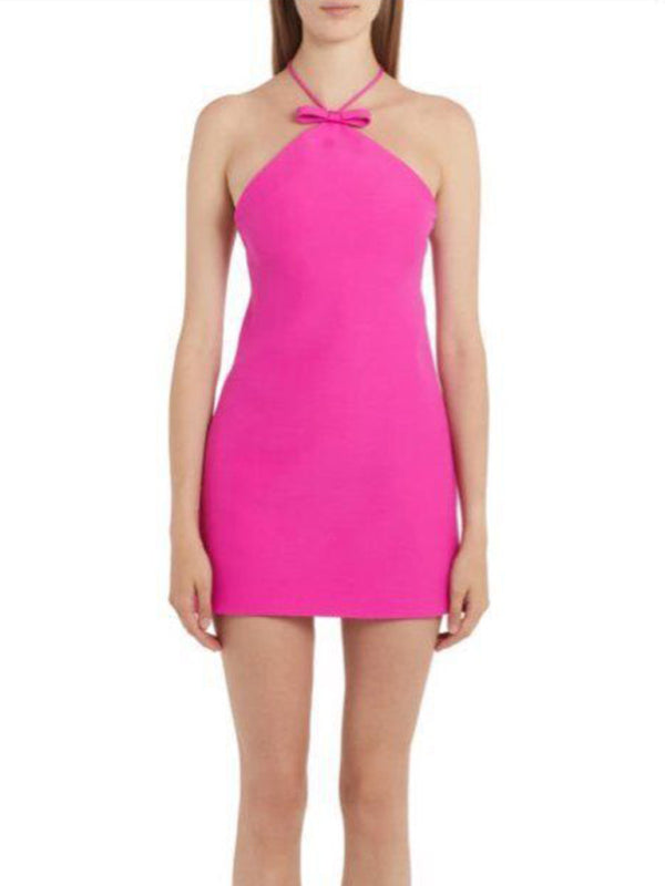Blue Zone Planet | Halter Neck Backless Bodycon Party Dress BLUE ZONE PLANET