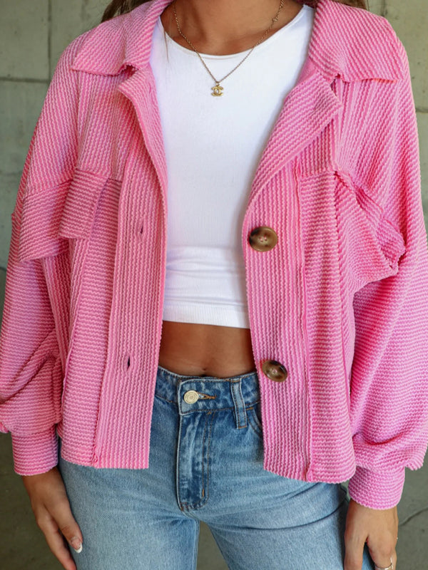 Blue Zone Planet |  short trench single-breasted long-sleeved jacket BLUE ZONE PLANET