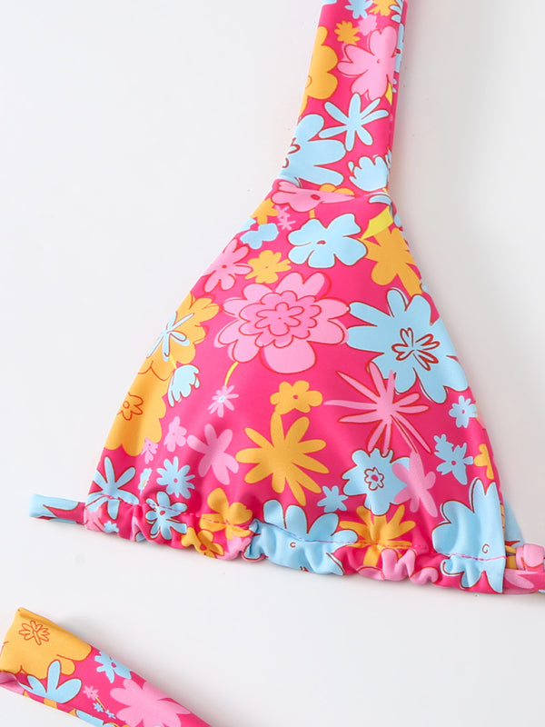 Blue Zone Planet |  printed backless bikini BLUE ZONE PLANET