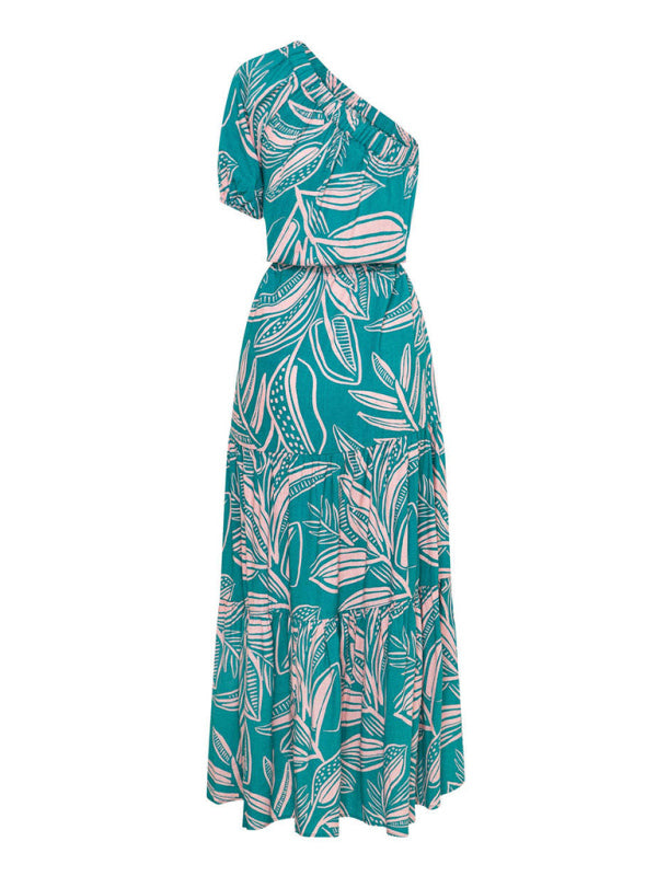 Blue Zone Planet | off-shoulder holiday style floral high-end dress BLUE ZONE PLANET